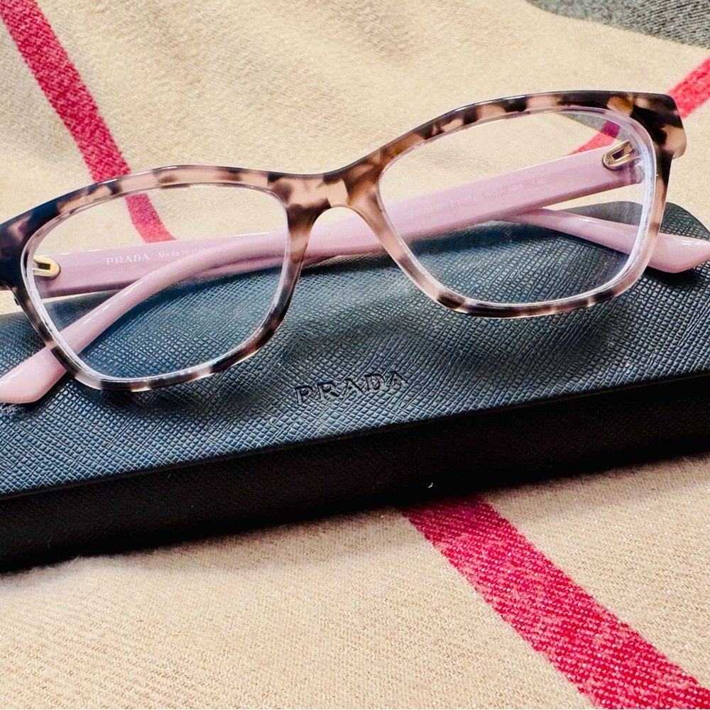 Prada Tortoise and Pink Women's Glasses